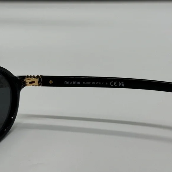 NEW MU 04ZS 1AB5S0 MIU MIU SUNGLASSES MU04ZS 1AB5S0 BLACK SMU 04ZS WOMEN - Picture 12 of 13